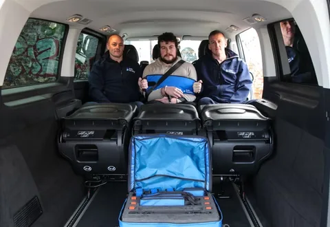 Vehicle transport demonstration in a professional training setting
